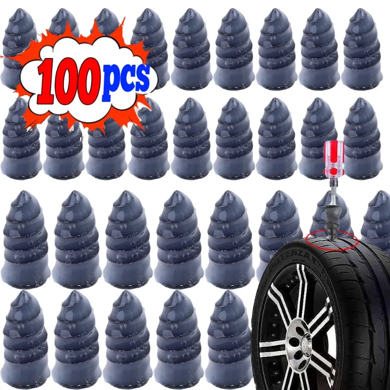 Tubeless Tire Sealant - 100개 진공 타이어 수리 못 타이어
