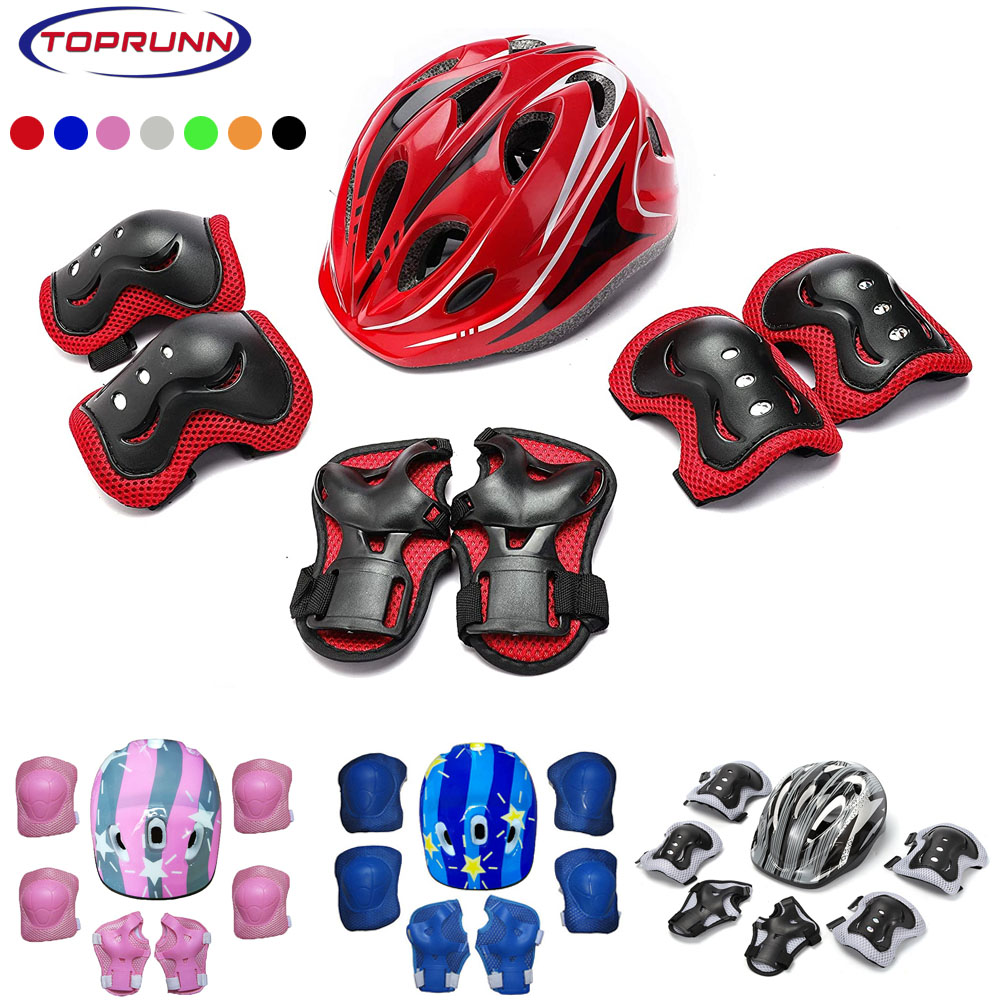 Cycling Gear For Kids - 어린이 자전거 헬멧 무릎 팔꿈치 손목