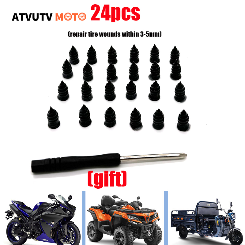 Tubeless Tire Sealant - 12PCS 24PCS 오토바이 진공 타이어 수리