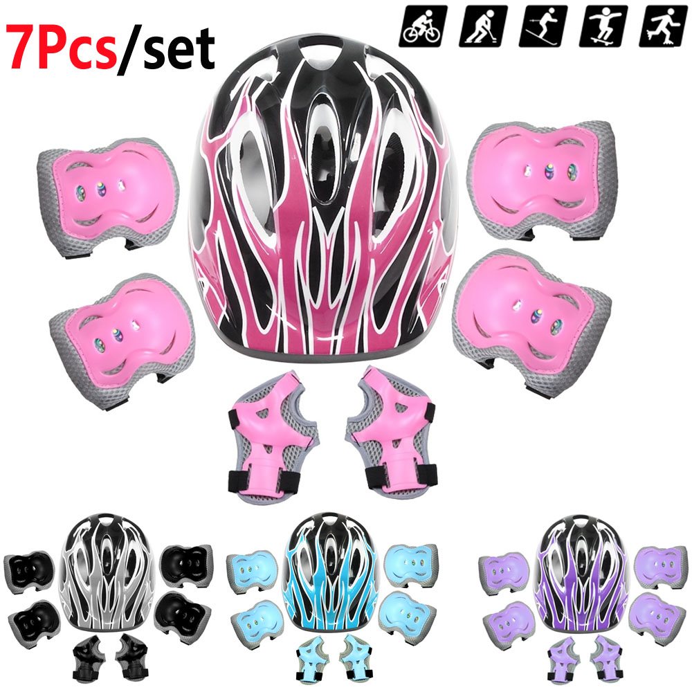 Cycling Gear For Kids - 7Pcs 어린이 자전거 헬멧, 유아 헬멧
