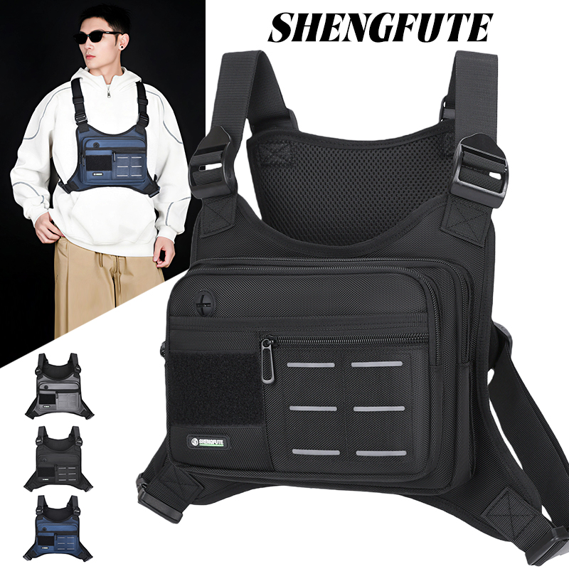 Cycling Gear Tote - 전술 가슴 가방 남성용 방수 크로스바디