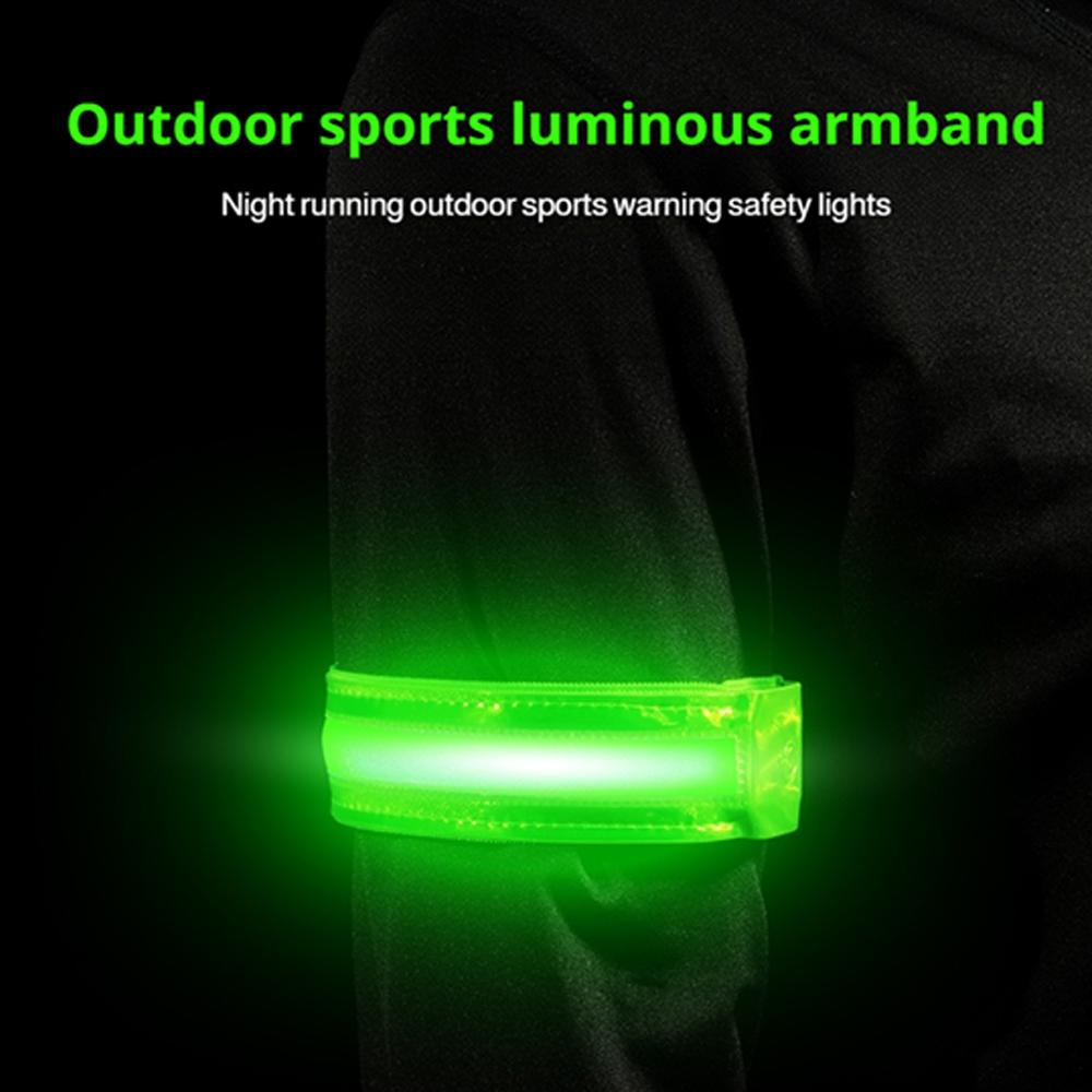 Cycling Visibility Gear - LED 반사 암밴드 안전 스트랩 높은