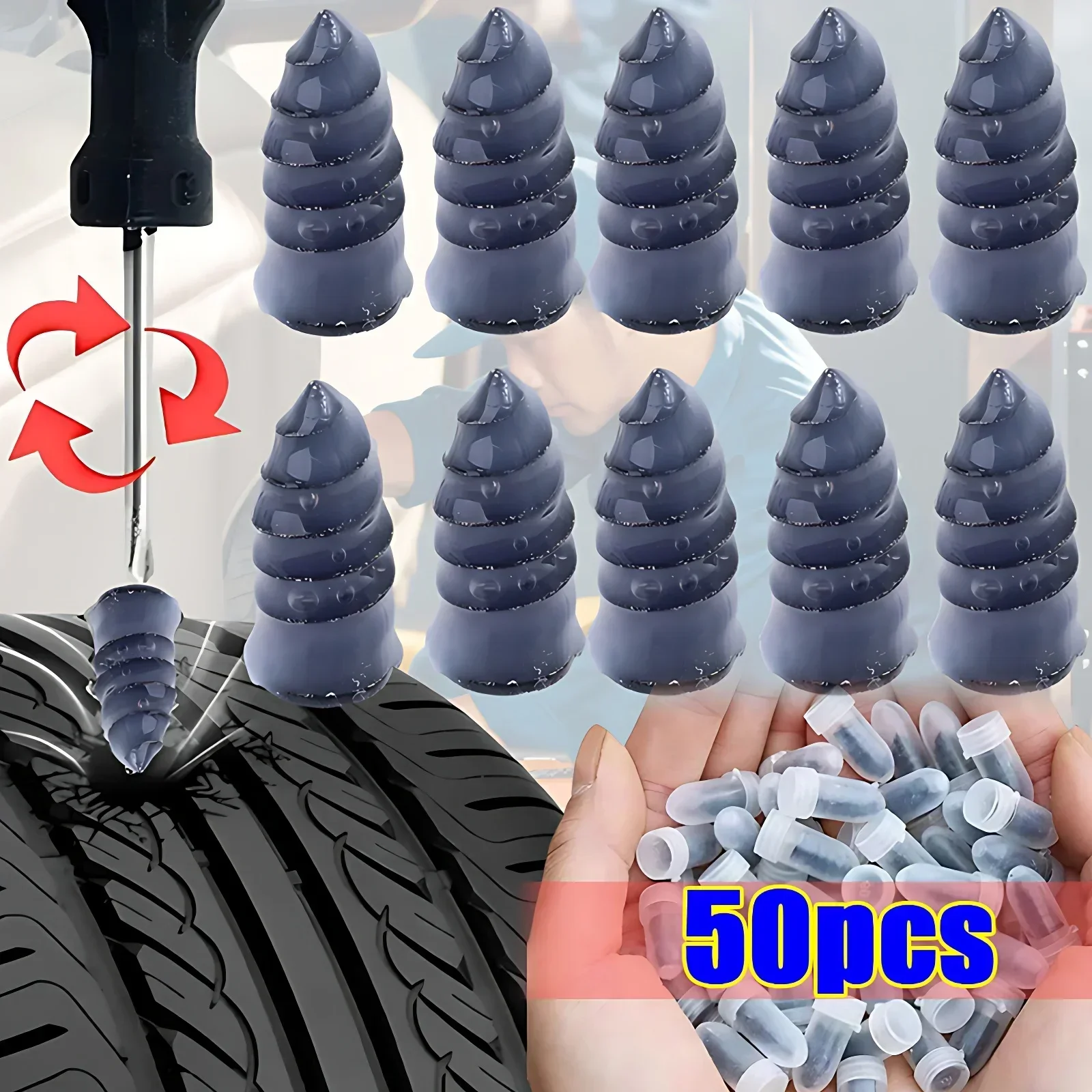 100개 진공 타이어 수리 못 타이어 펑크 수리 나사  - Tubeless Tire Sealant 리뷰 및 가격