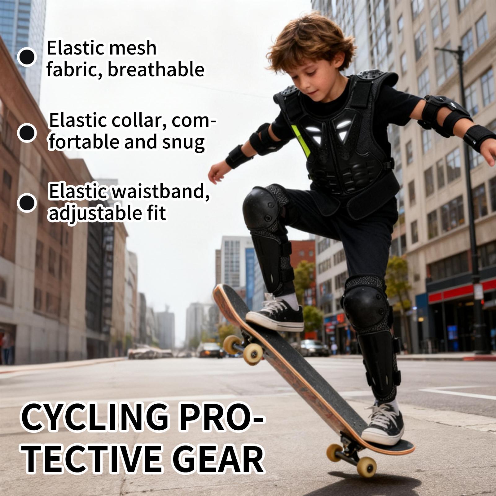 청소년 모토크로스 장비 가슴 보호대와 팔꿈치 및 무릎  - Cycling Gear For Kids 리뷰 및 가격