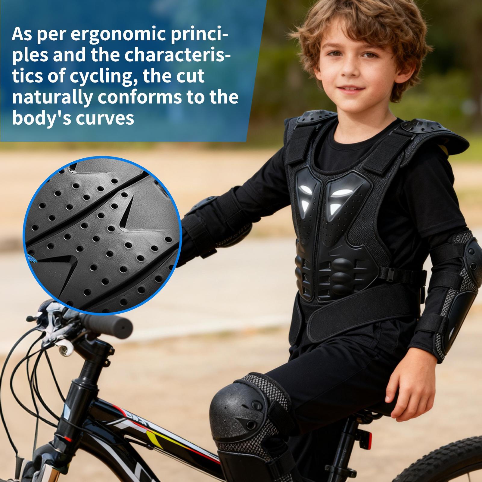 청소년 모토크로스 장비 가슴 보호대와 팔꿈치 및 무릎  - Cycling Gear For Kids 리뷰 및 가격