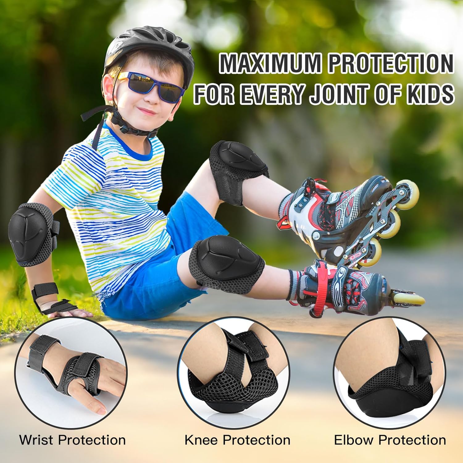 3-14세 어린이용 보호 장비 세트 6개, 스케이트 사 - Cycling Gear For Kids 리뷰 및 가격