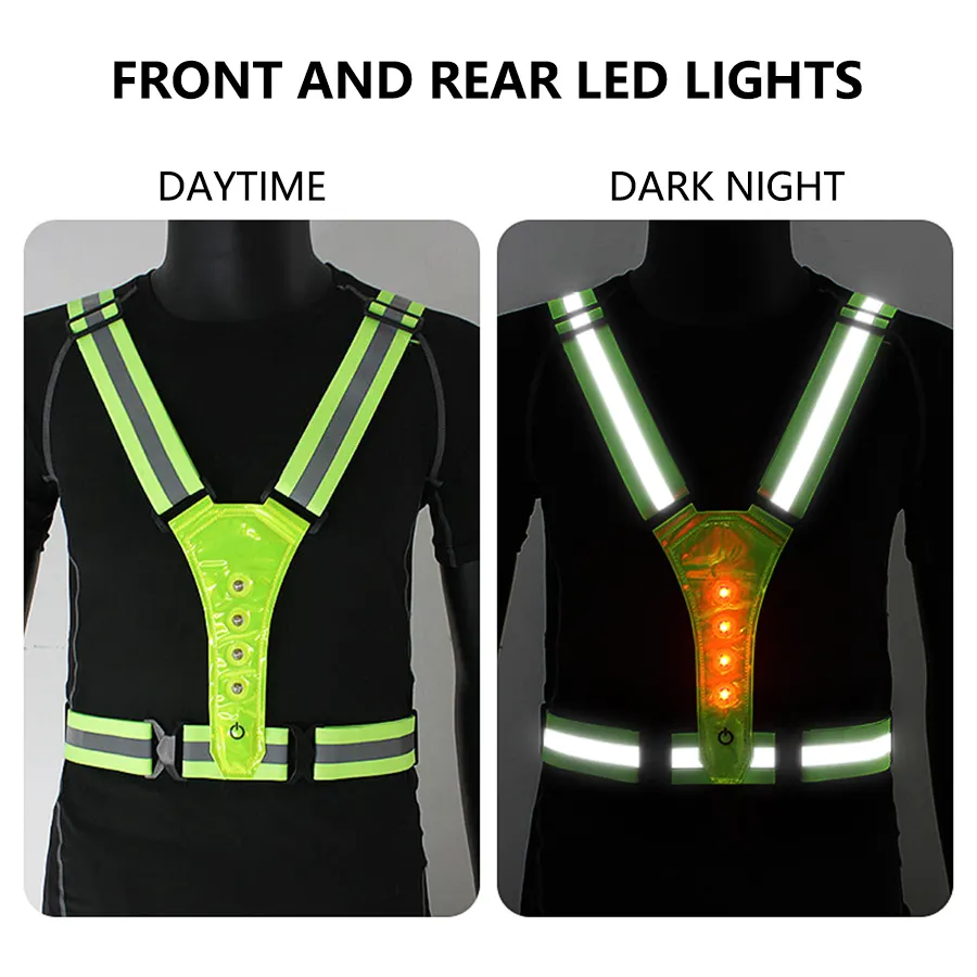 야간 걷기, 달리기, 사이클링을 위한 조절 가능한 경량 - Cycling Visibility Gear 리뷰 및 가격