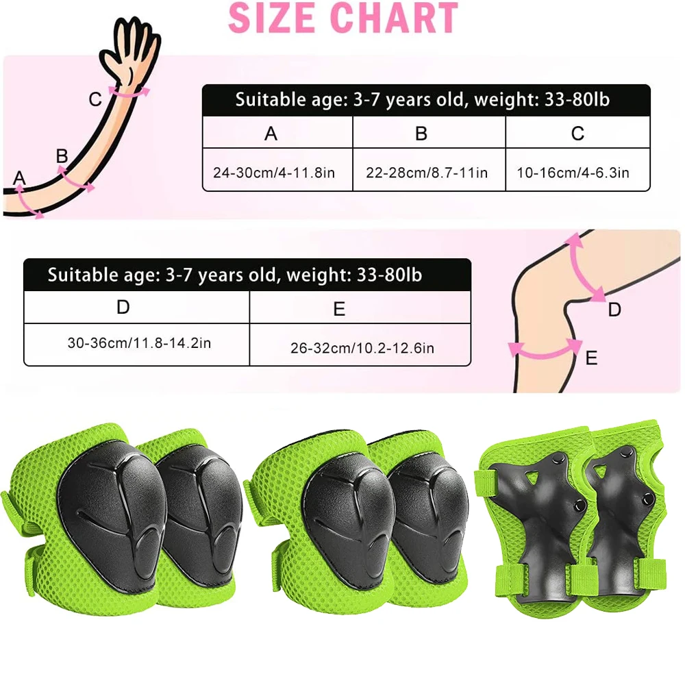 어린이 무릎 보호대와 팔꿈치 보호대 유아 보호 장비 세 - Cycling Gear For Kids 리뷰 및 가격
