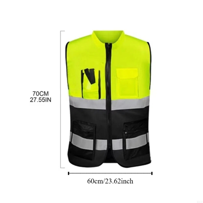 포켓이 있는 높은 가시성 반사 조끼 한 사이즈 야외 안 - Cycling Visibility Gear 리뷰 및 가격
