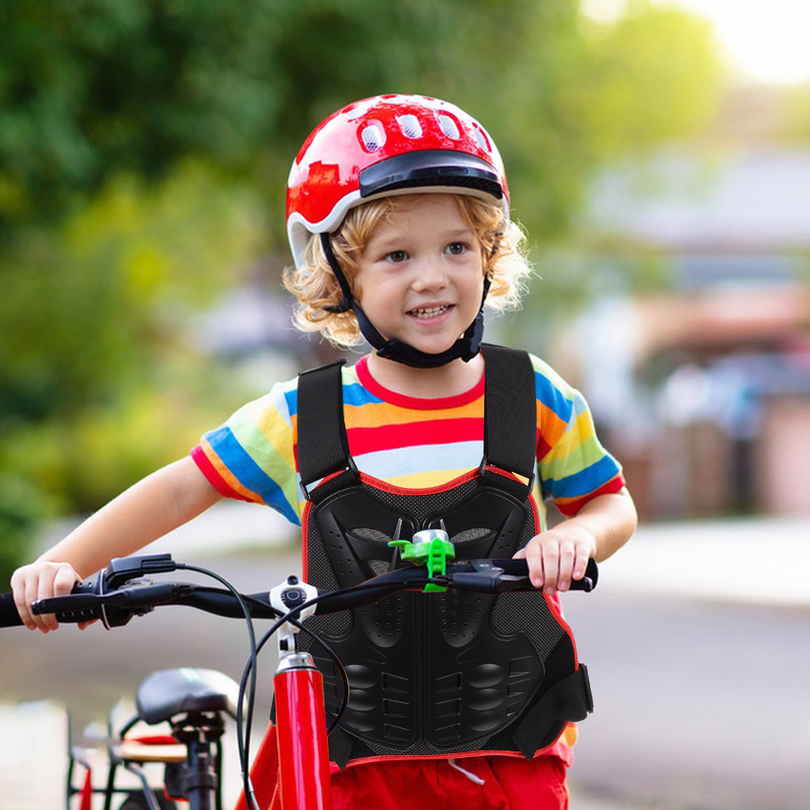 어린이용 보호 조끼 사이즈 L 내구성 있는 인체공학적  - Cycling Gear For Kids 리뷰 및 가격