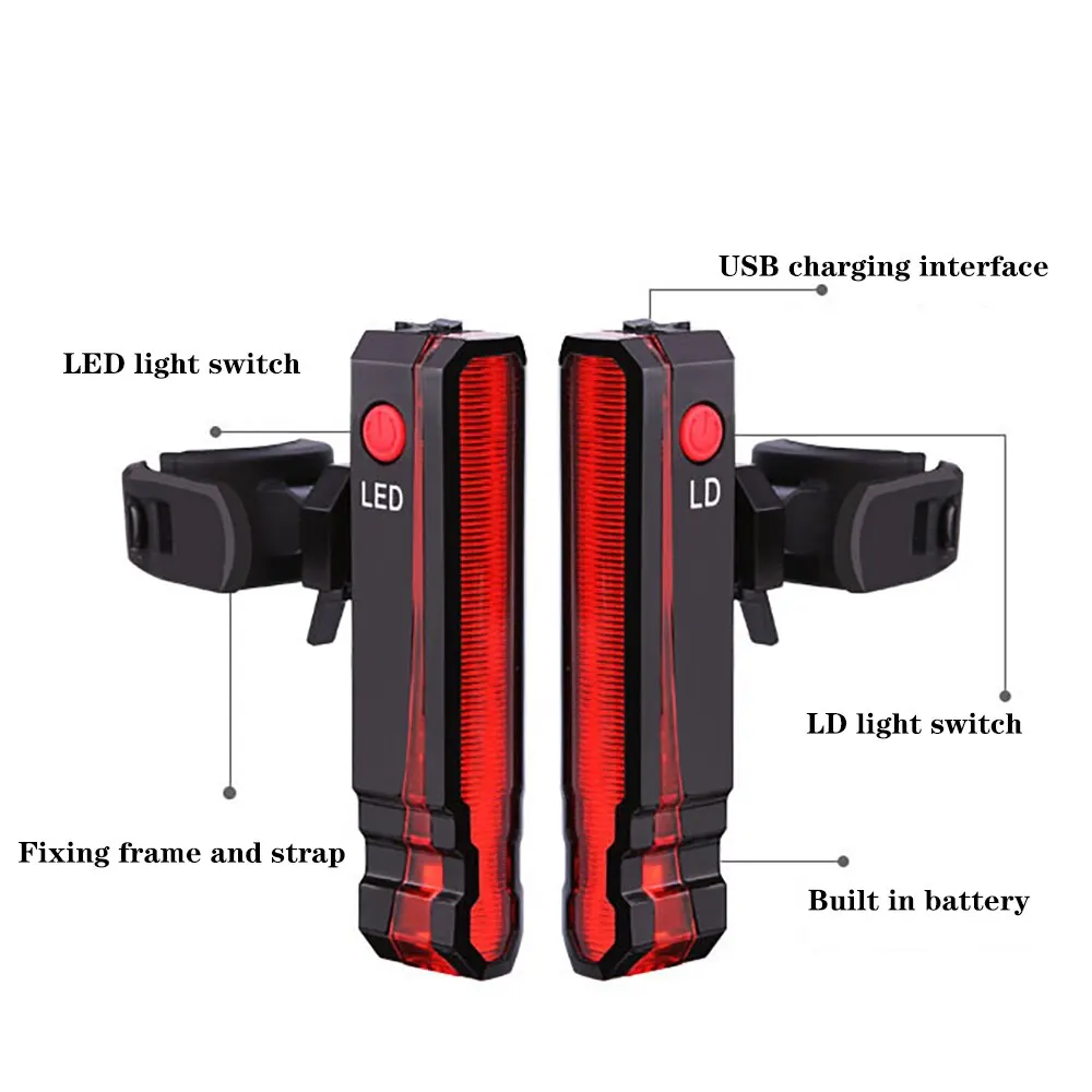 레이저 거미 패턴 자전거 후미등, 충전식 LED 경고등 - Cycling Visibility Gear 리뷰 및 가격