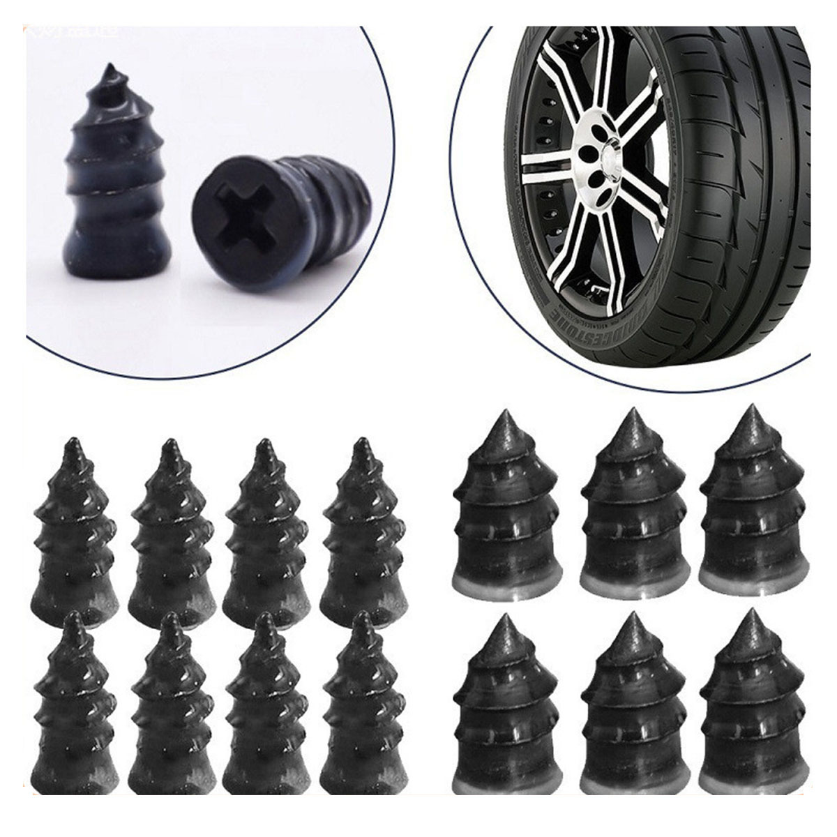 유니버설 진공 타이어 수리 못 세트 튜브리스 타이어 펑 - Tubeless Tire Sealant 리뷰 및 가격