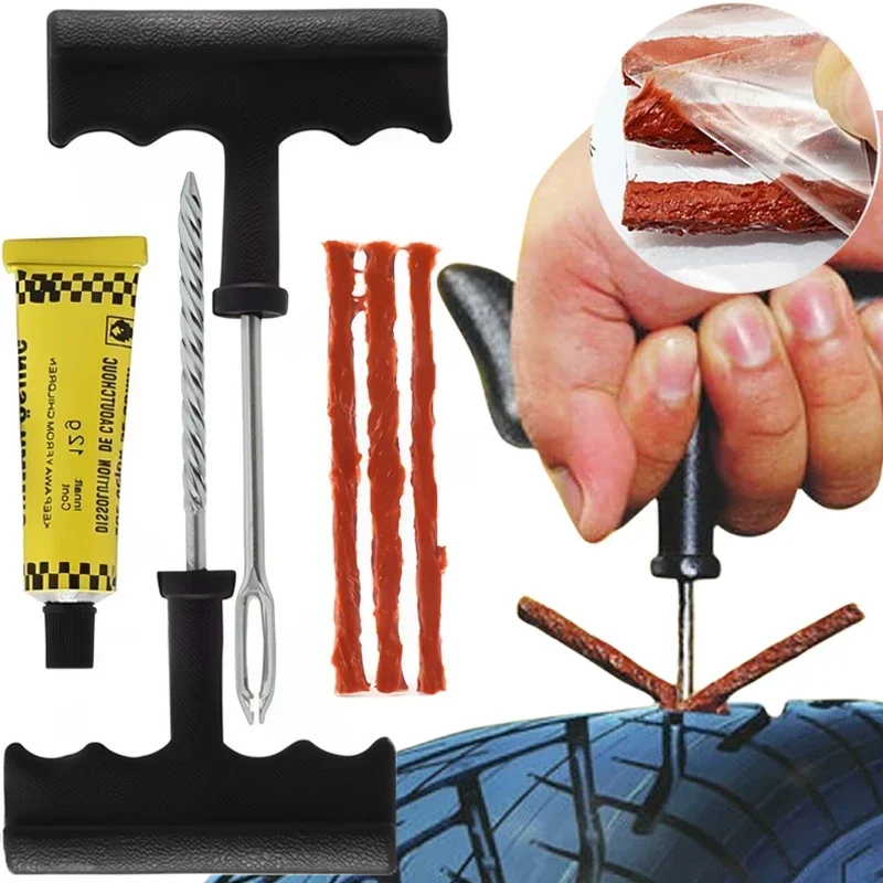고무 스트립이있는 자동차 타이어 수리 도구 키트 튜브리 - Tubeless Tire Sealant 리뷰 및 가격