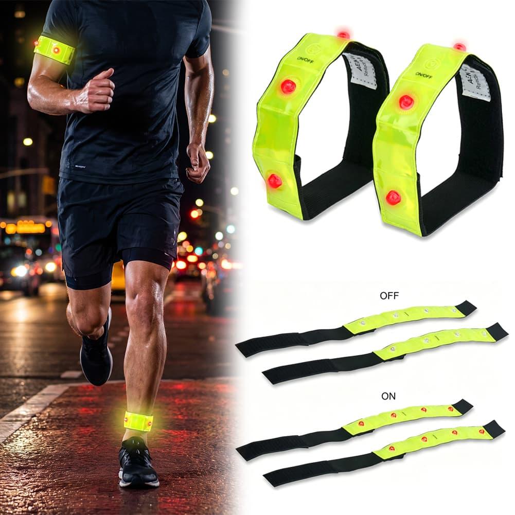 플래시 스테디 라이트 모드가 있는 LED 반사 암밴드  - Cycling Visibility Gear 리뷰 및 가격