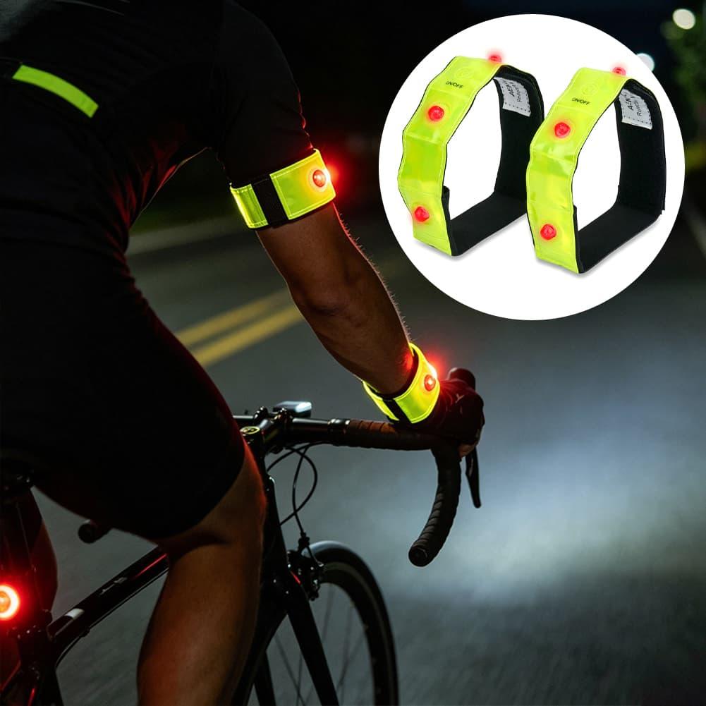 플래시 스테디 라이트 모드가 있는 LED 반사 암밴드  - Cycling Visibility Gear 리뷰 및 가격