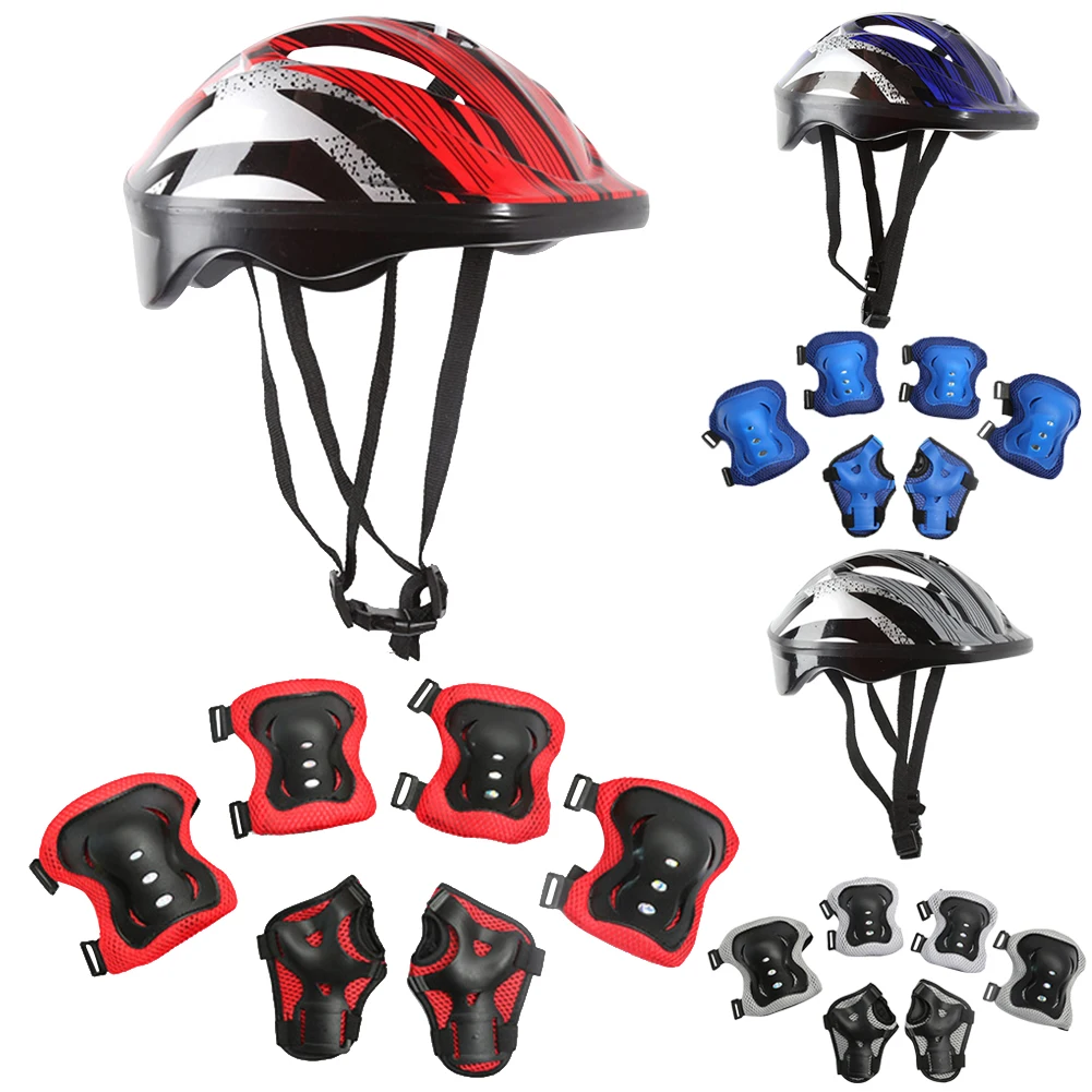 7Pcs 자전거 스포츠 보호 장비 세트 조정 가능한 어 - Cycling Gear For Kids 리뷰 및 가격